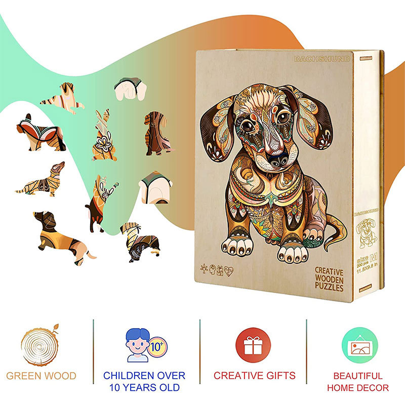 Dachshund - Wooden Jigsaw Puzzle