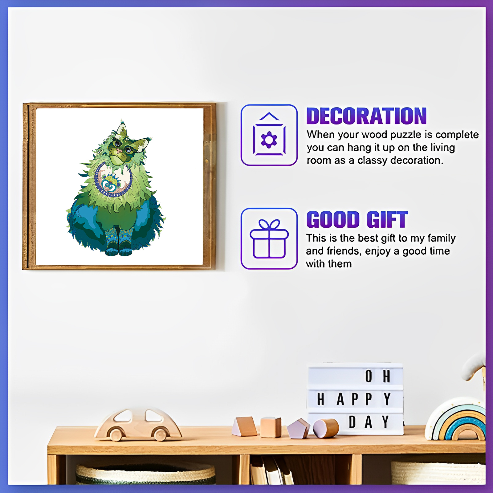 Blue Cat - Jigsaw Puzzle