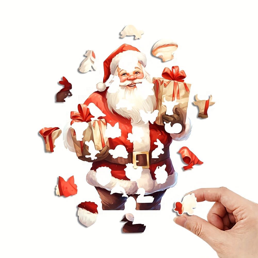 Santa Claus With Gifts - Wooden Jigsaw Puzzles