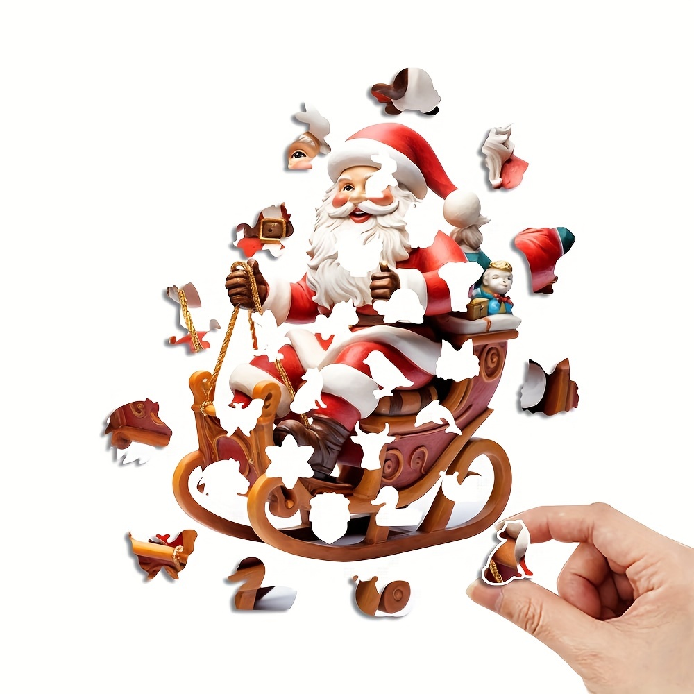 Santa Claus Sleigh - Wooden Jigsaw Puzzles