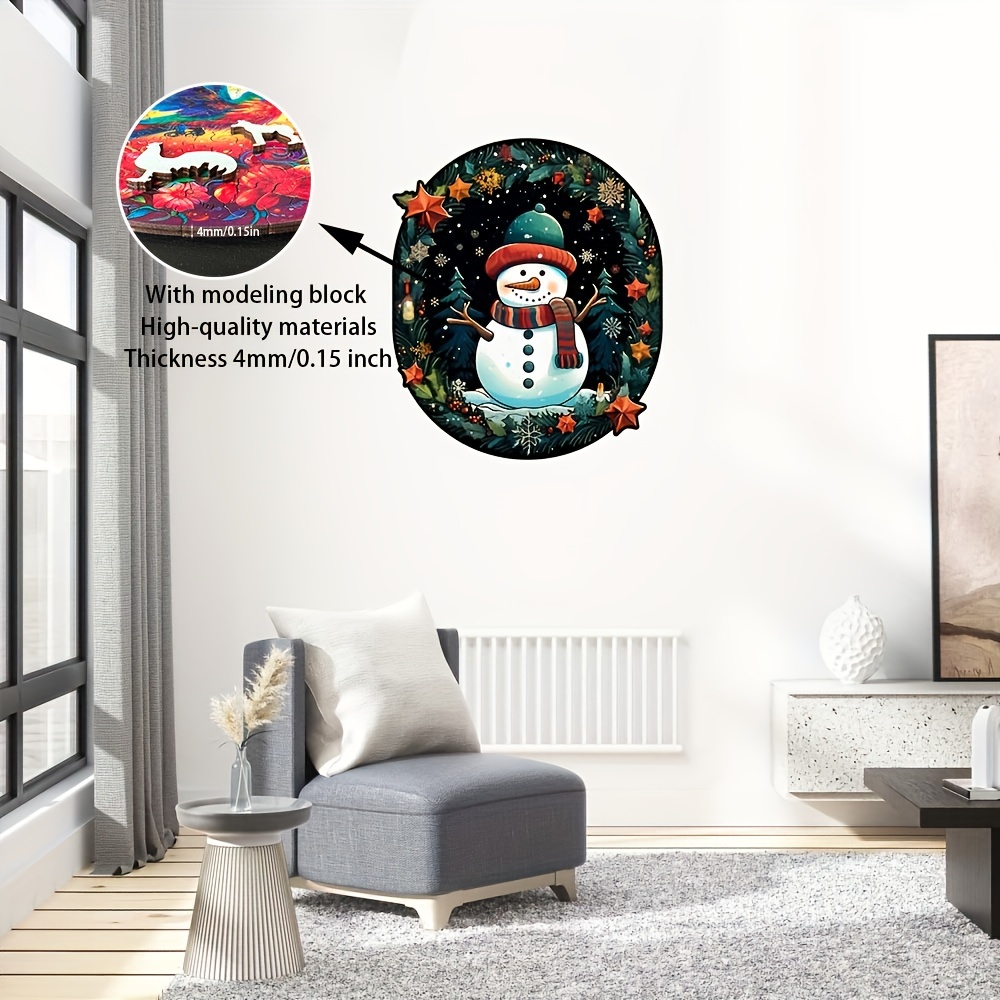 Christmas Thanksgiving Snowman - Wooden Jigsaw Puzzles