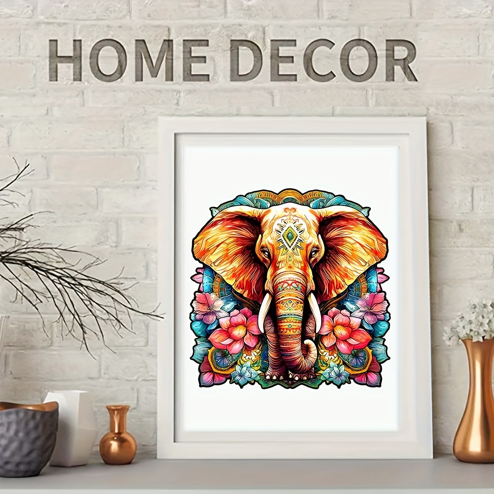Colorful elephant - Wooden Jigsaw Puzzles