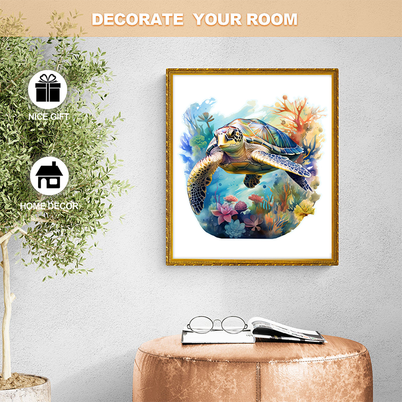 Rubbyoo turtle -2 Wooden Jigsaw Puzzle