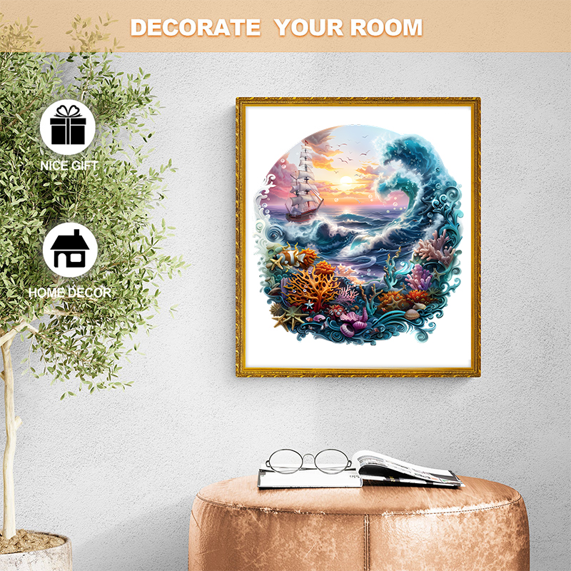 Rubbyoo Vibrant ocean - Wooden Jigsaw Puzzle