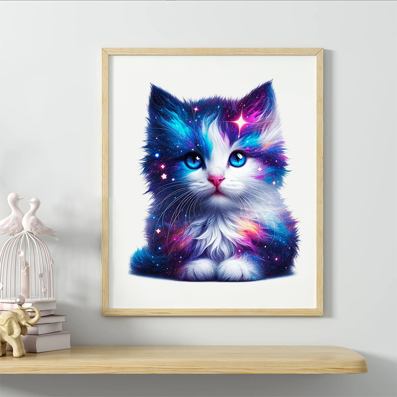 Rubbyoo Cosmic Garden Cat -2 Wooden Jigsaw Puzzle