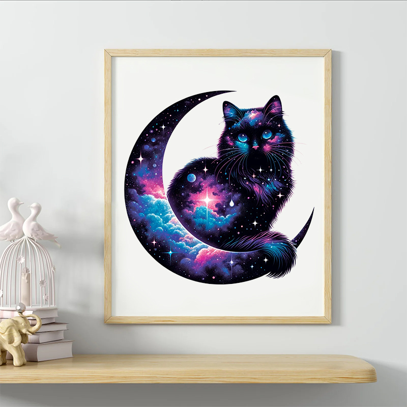 Rubbyoo Cosmic Garden Cat -4 Wooden Jigsaw Puzzle