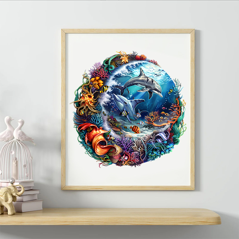 Rubbyoo Marine animals - Wooden Jigsaw Puzzle