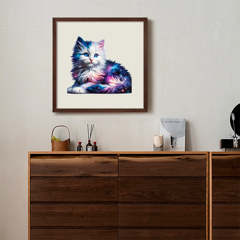 Rubbyoo Cosmic Garden Cat - Wooden Jigsaw Puzzle