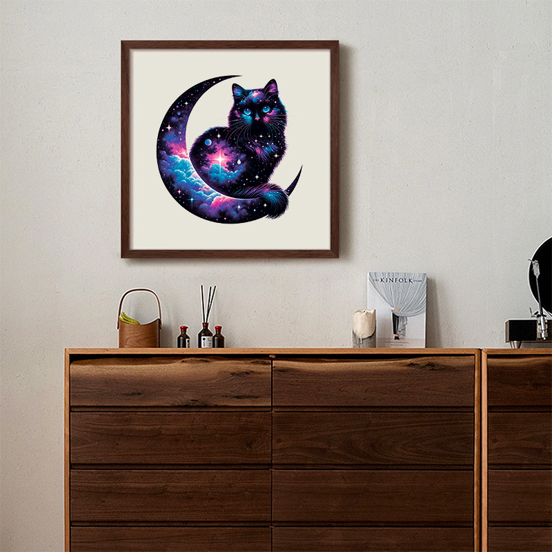 Rubbyoo Cosmic Garden Cat -4 Wooden Jigsaw Puzzle