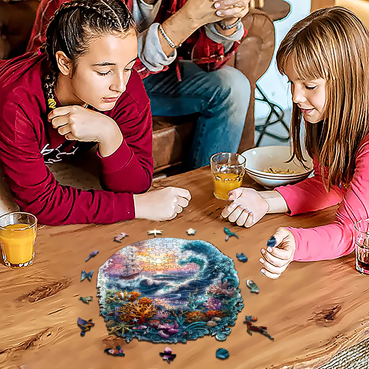 Rubbyoo Vibrant ocean - Wooden Jigsaw Puzzle