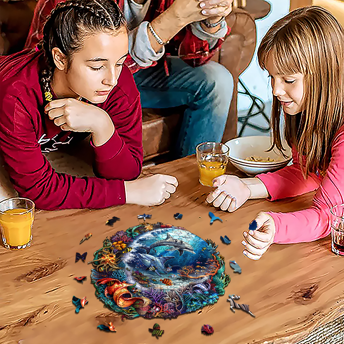 Rubbyoo Marine animals - Wooden Jigsaw Puzzle