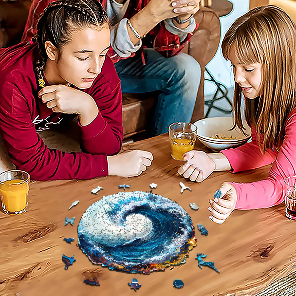 Rubbyoo Marine life in ocean - Wooden Jigsaw Puzzle