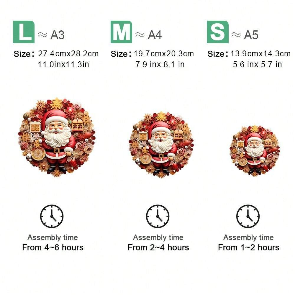 Santa Claus - Wooden Jigsaw Puzzles