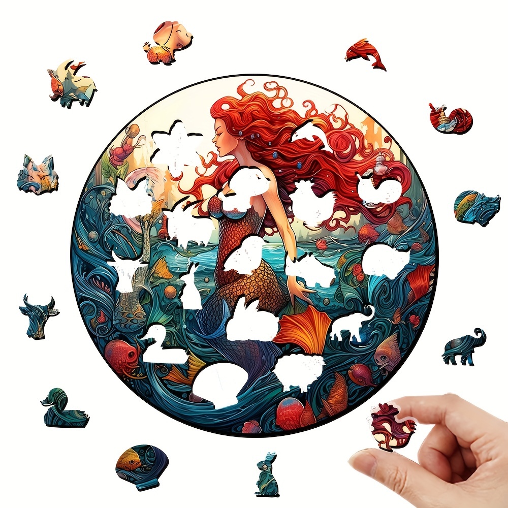 Mermaid - Wooden Jigsaw Puzzle