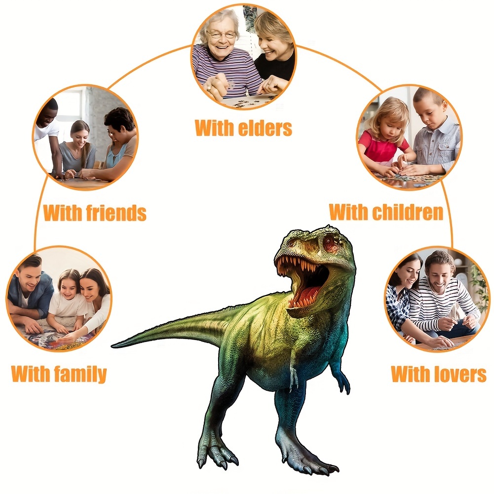 Green Dinosaur - Wooden Jigsaw Puzzle