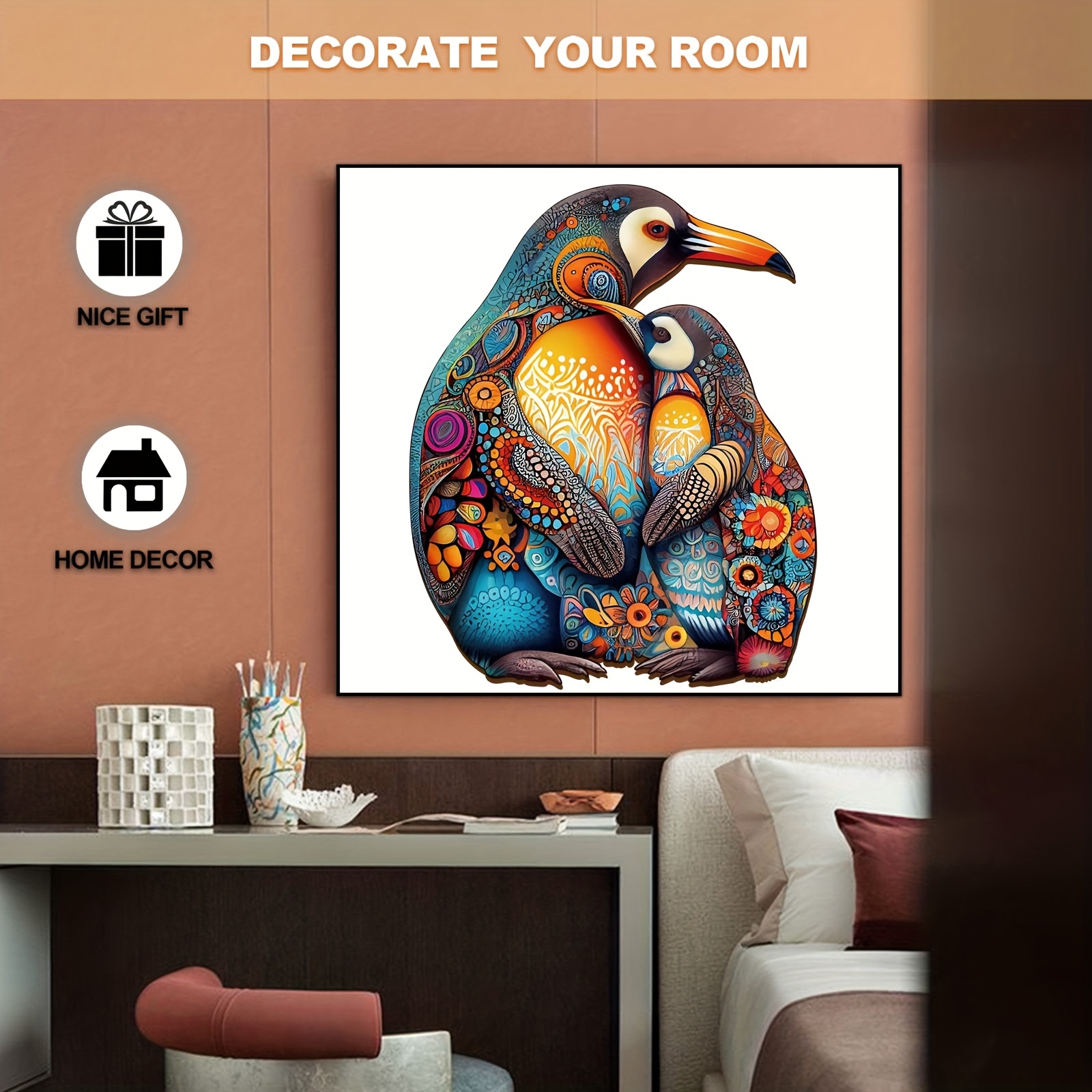 Penguin Family - Wooden Jigsaw Puzzle