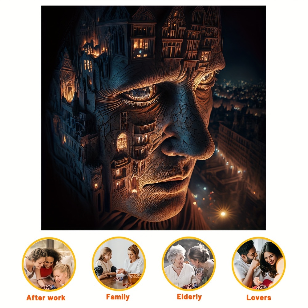 Face City - Wooden Jigsaw Puzzle