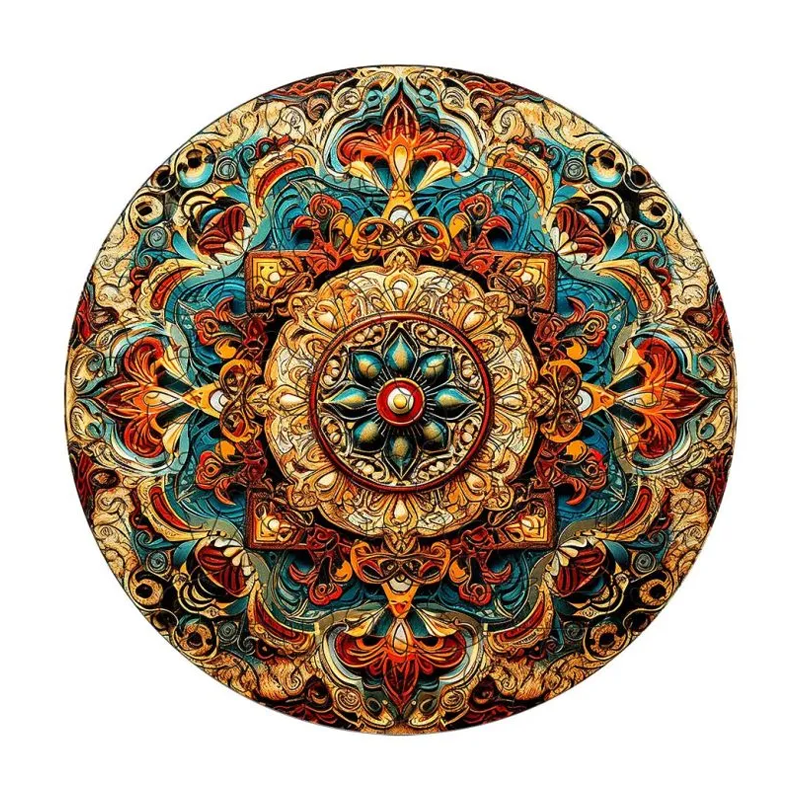 Mandala ‘Royal Flower’ - Wooden Jigsaw Puzzle