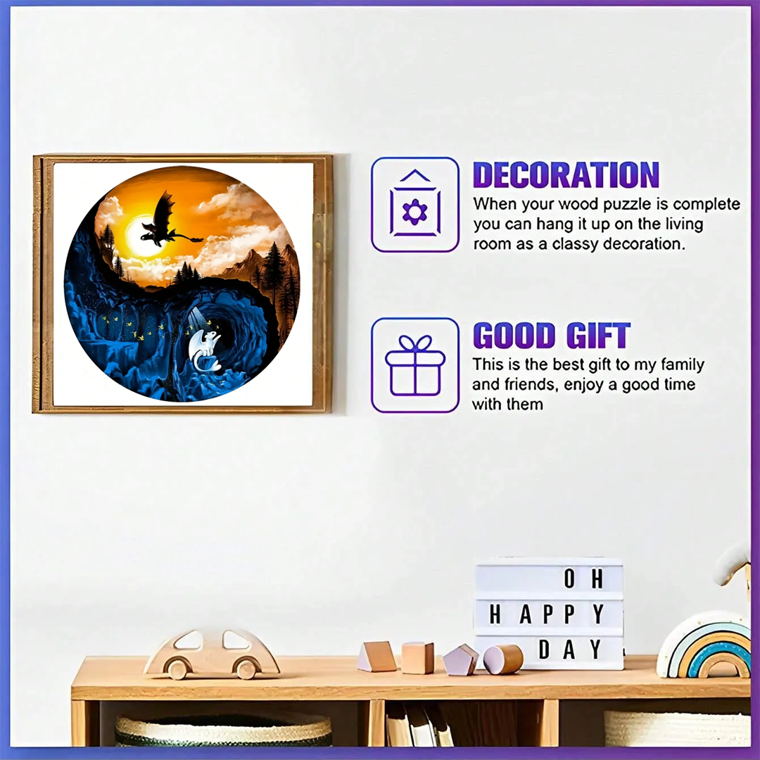 Yin Yang | Two Worlds - Wooden Jigsaw Puzzles