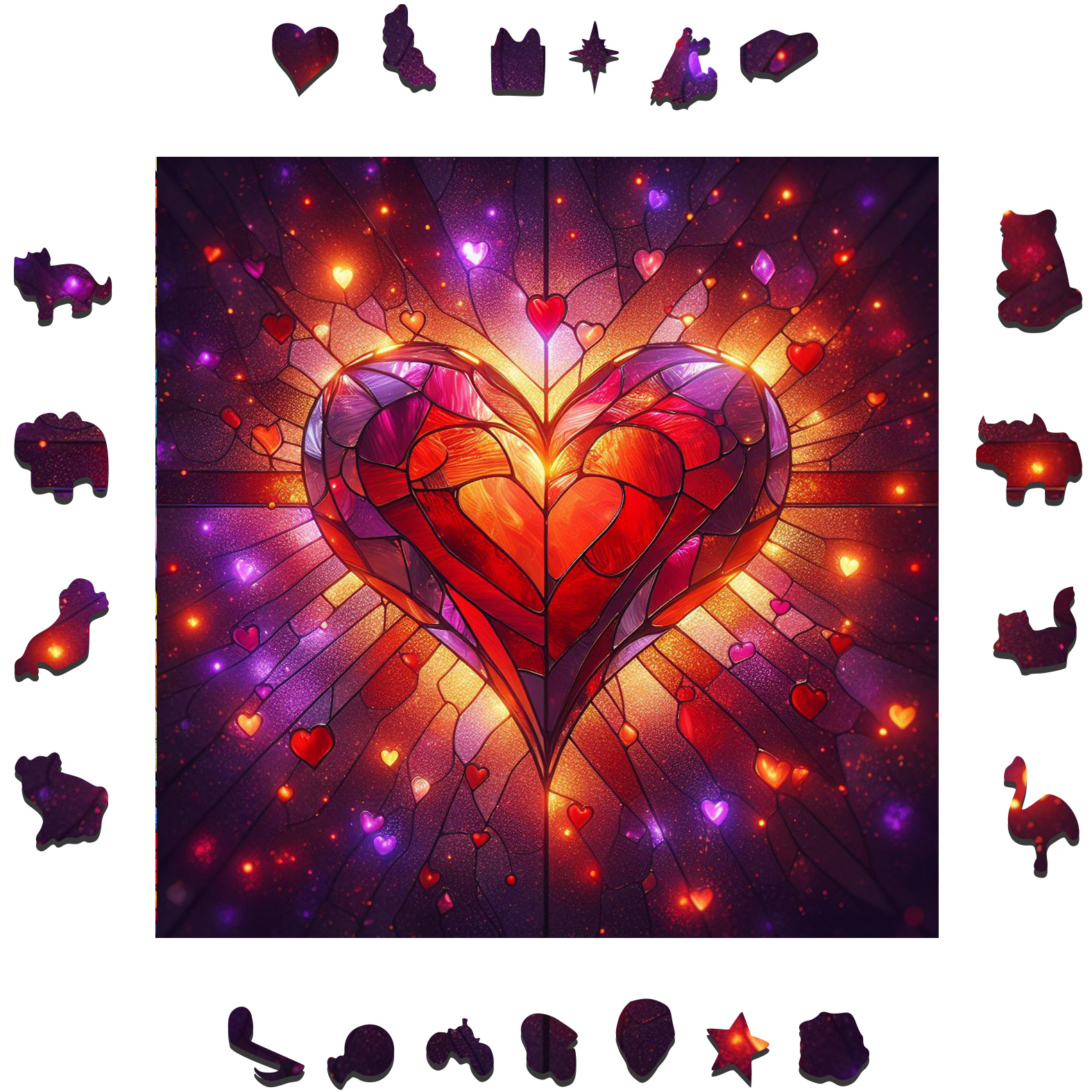 The heart that beats for you - Wooden Jigsaw Puzzle