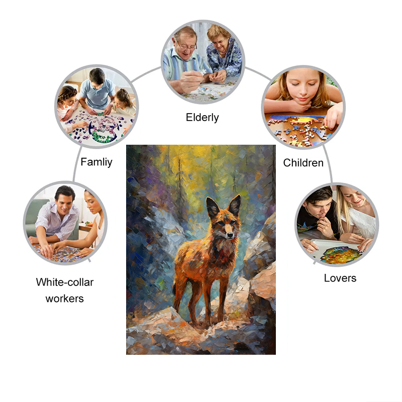 Rubbyoo Coyote's Perch in Yosemite - Wooden Jigsaw Puzzle 