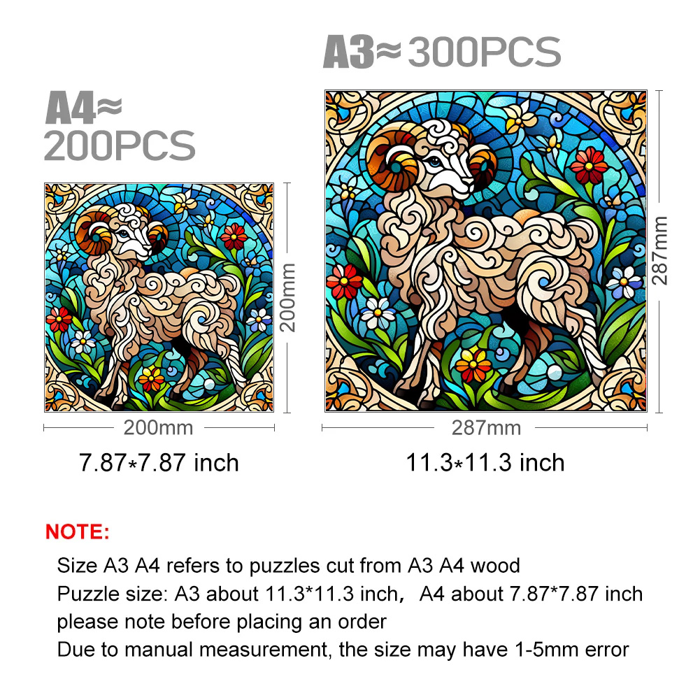 Goat Horn - Wooden Jigsaw Puzzle