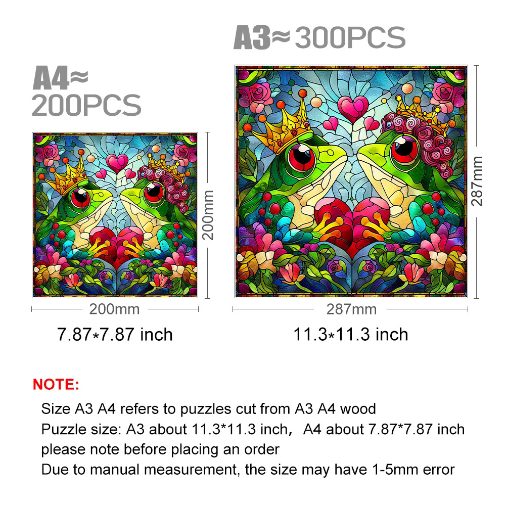 Frog Love - Wooden Jigsaw Puzzle