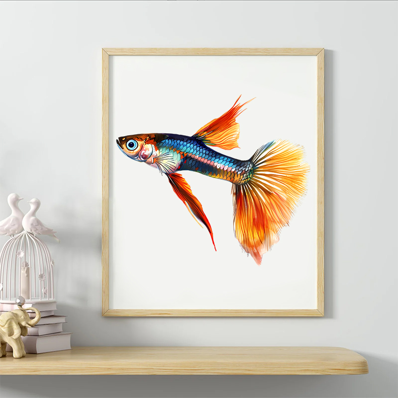 Rubbyoo Colorful tropical fish - Wooden Jigsaw Puzzle 