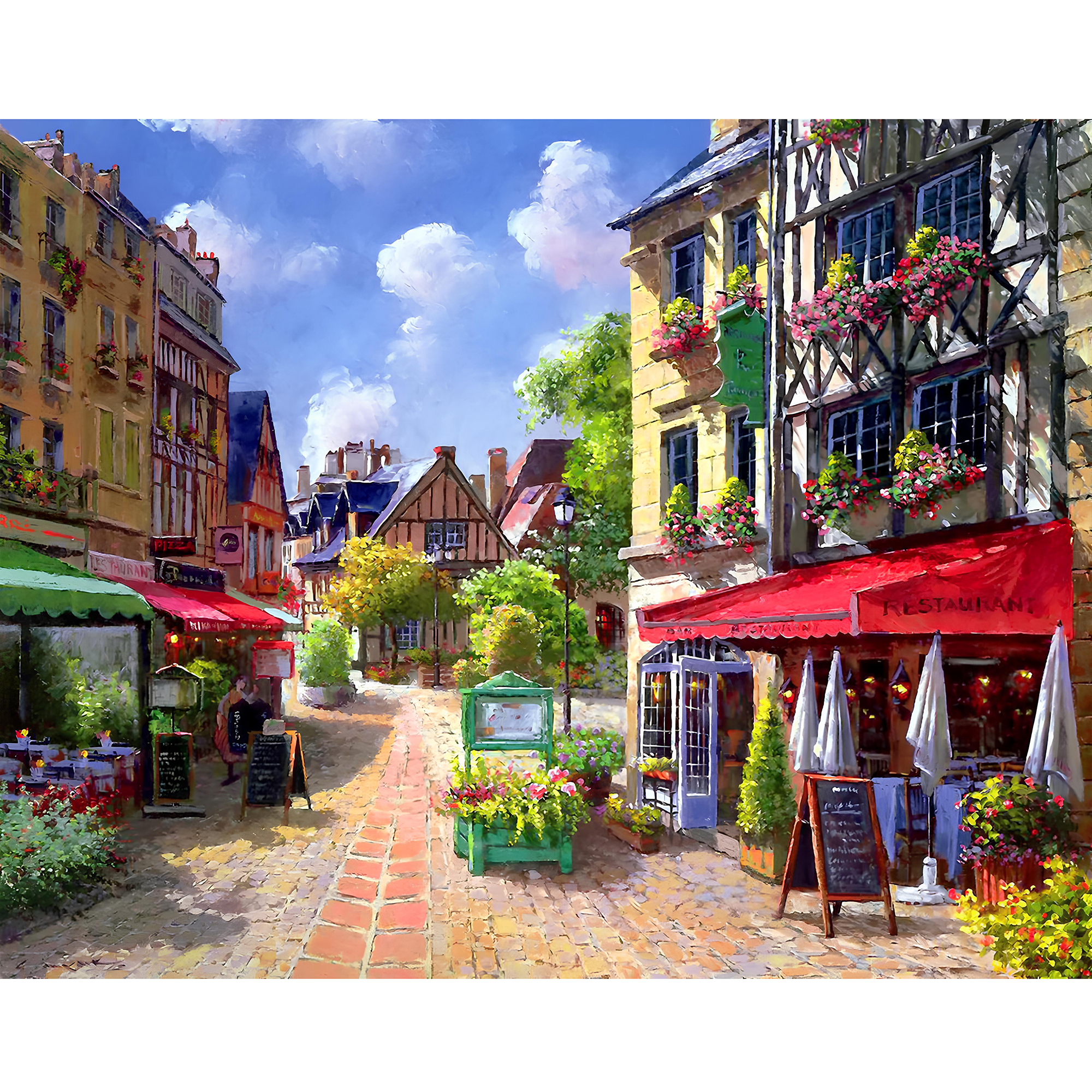 Rubbyoo Cafe in Paris - Wooden Jigsaw Puzzle