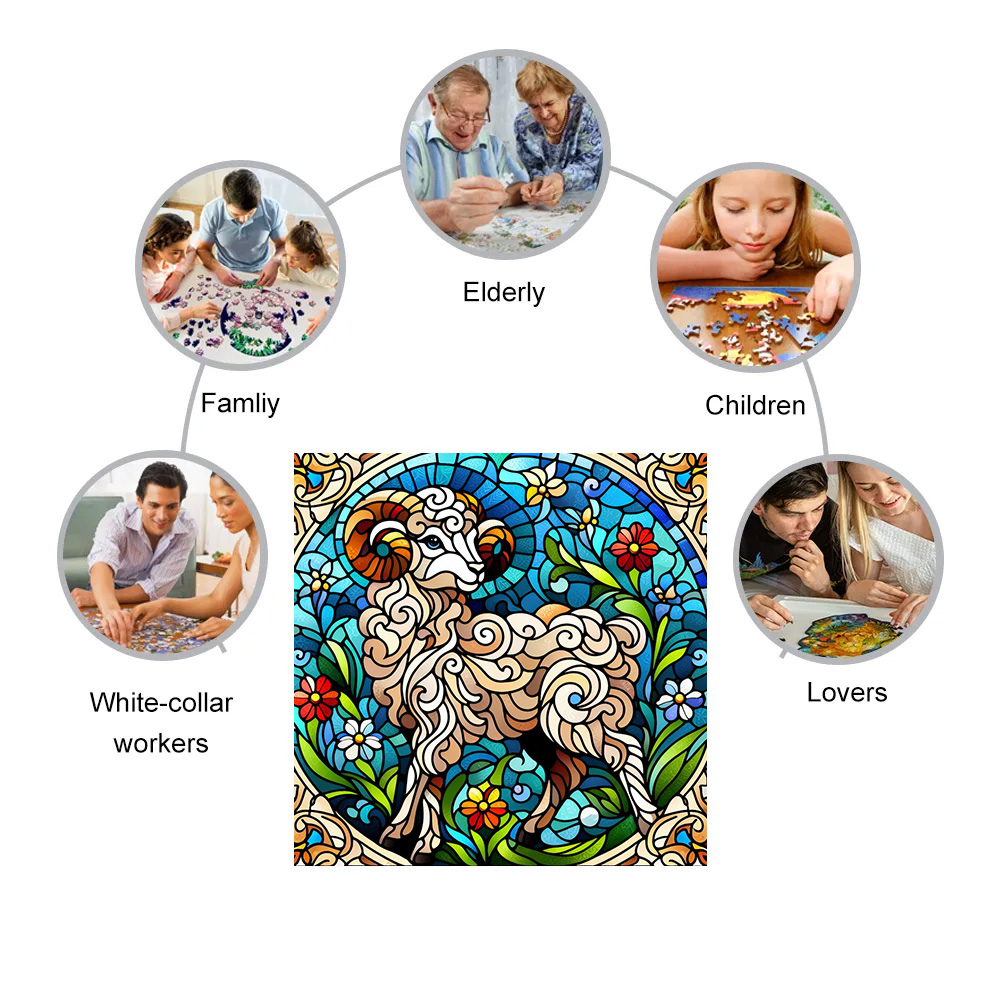 Goat Horn - Wooden Jigsaw Puzzle