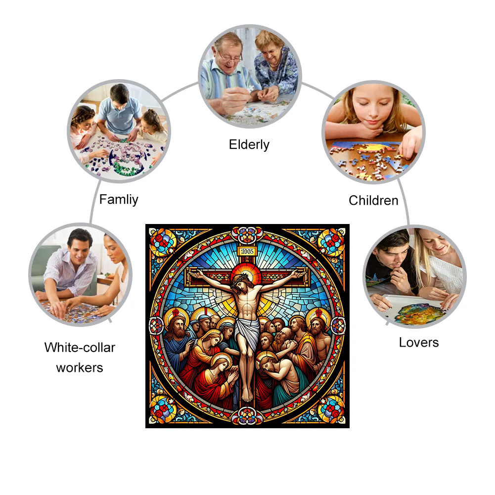 "Oh, the height of Jesus' - Wooden Jigsaw Puzzle