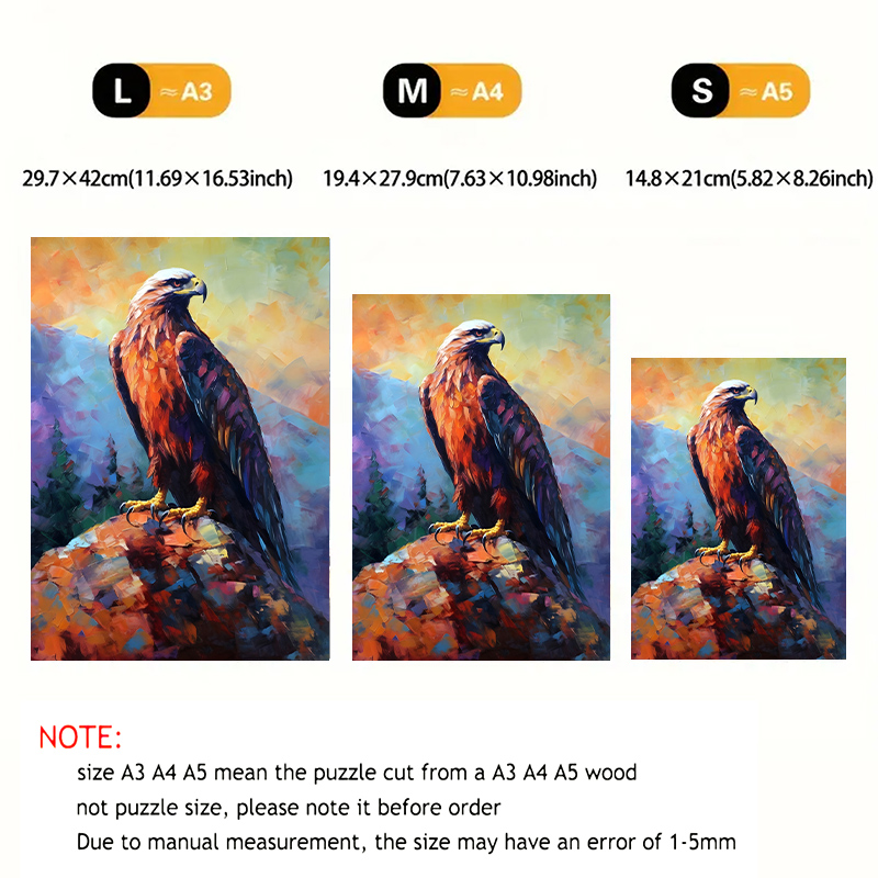 Rubbyoo Eagle's Domain at Pikes Peak - Wooden Jigsaw Puzzle 