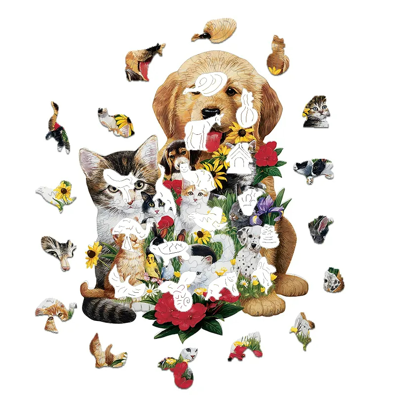 Puppies and Kittens - Wooden Jigsaw Puzzles