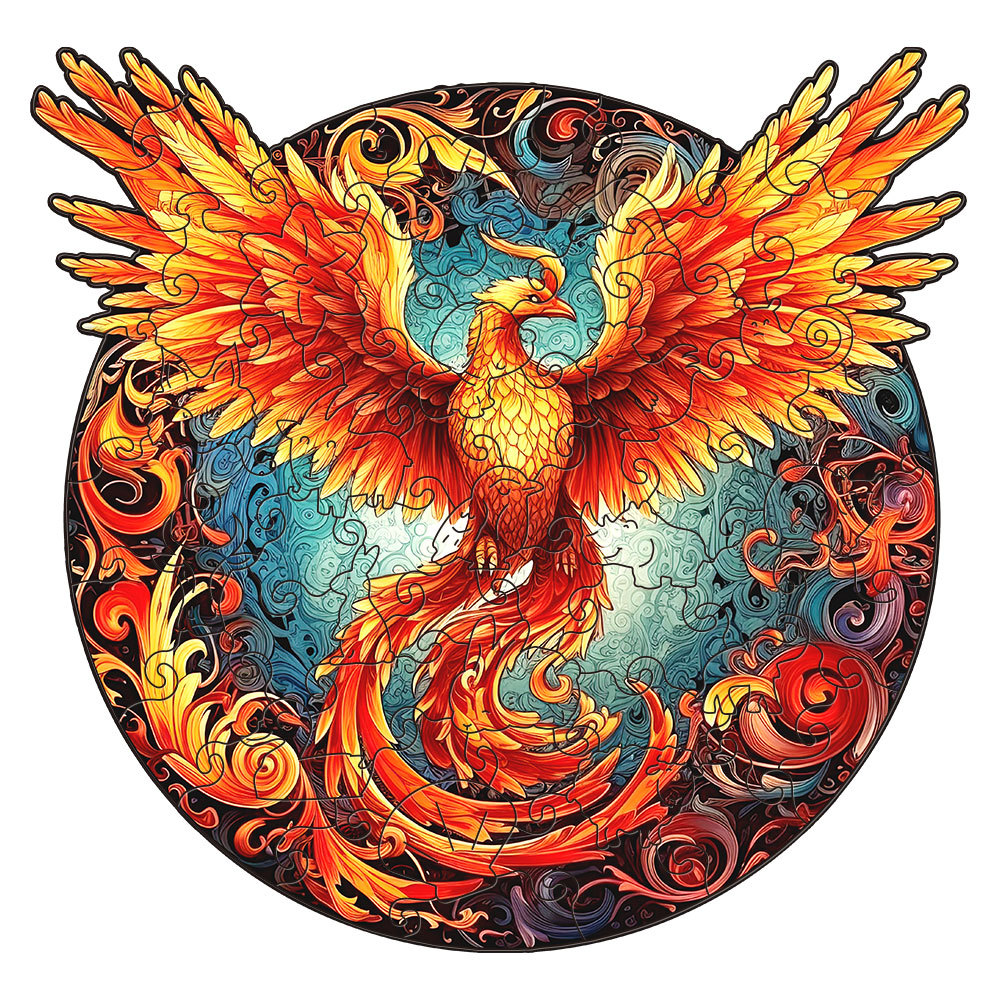 Fiery Phoenix Series- Wooden Jigsaw Puzzles