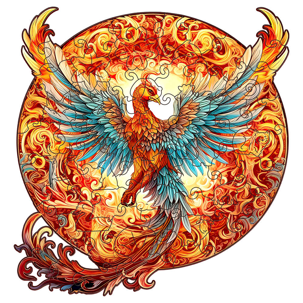 Fiery Phoenix Series- Wooden Jigsaw Puzzles