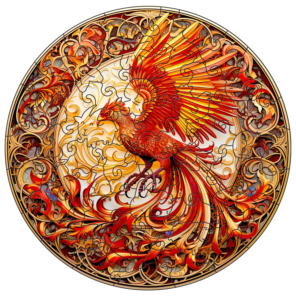 Fiery Phoenix Series- Wooden Jigsaw Puzzles