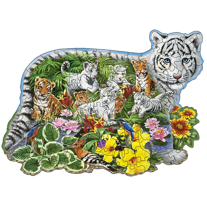 White Tiger ‘Forest Cat’ - Wooden Jigsaw Puzzles