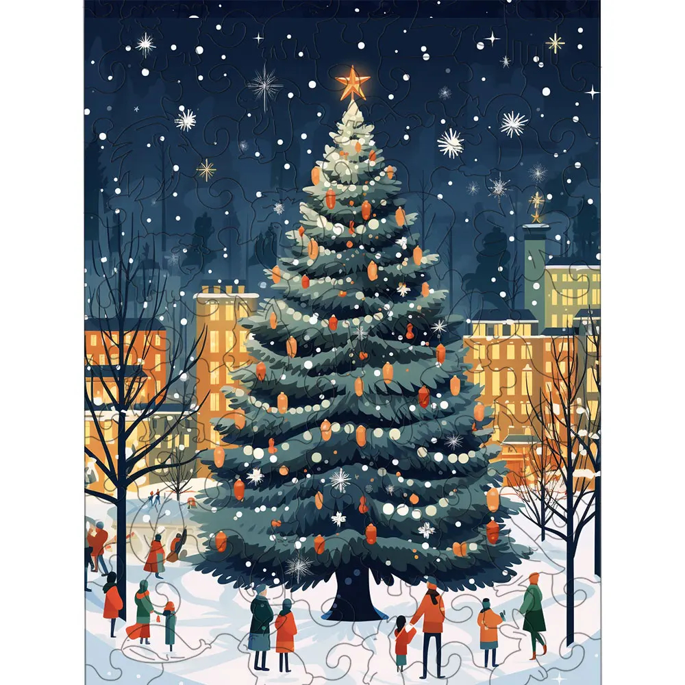 Christmas Tree - Wooden Jigsaw Puzzles