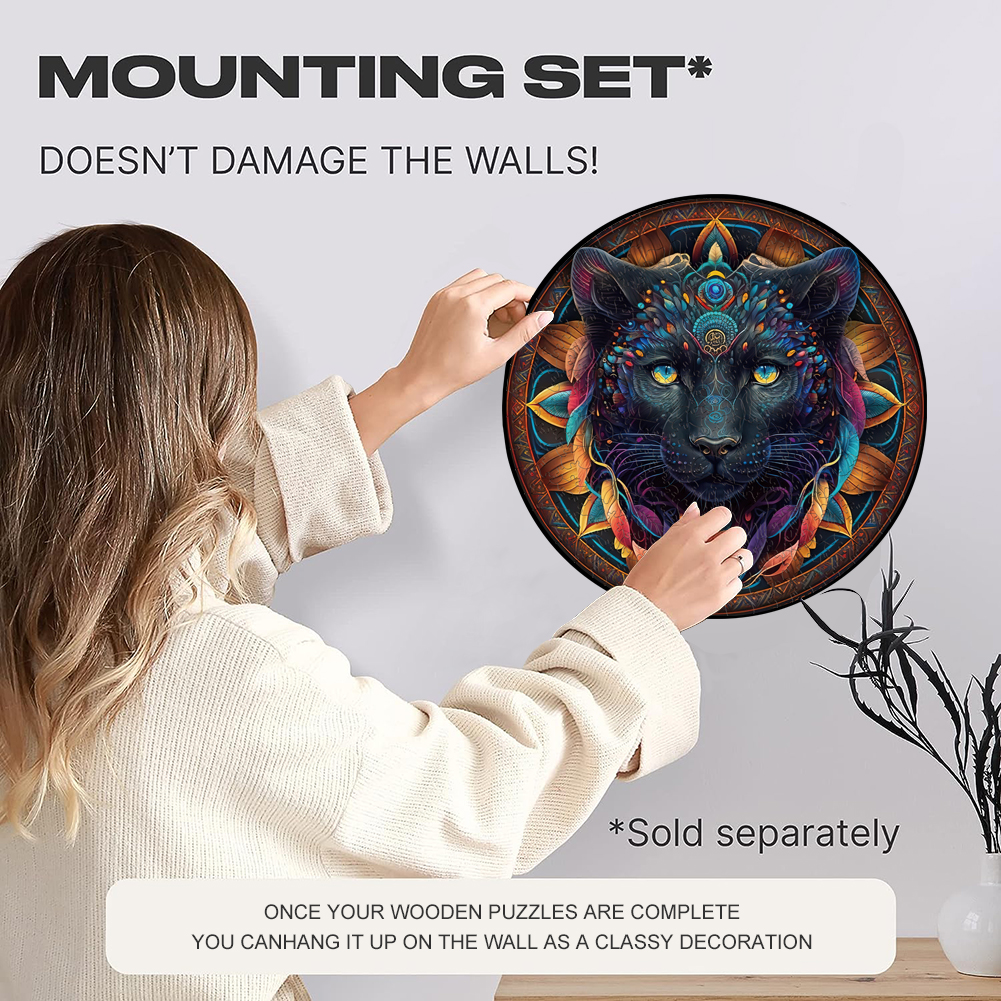 Mandala black panther - Jigsaw Puzzle