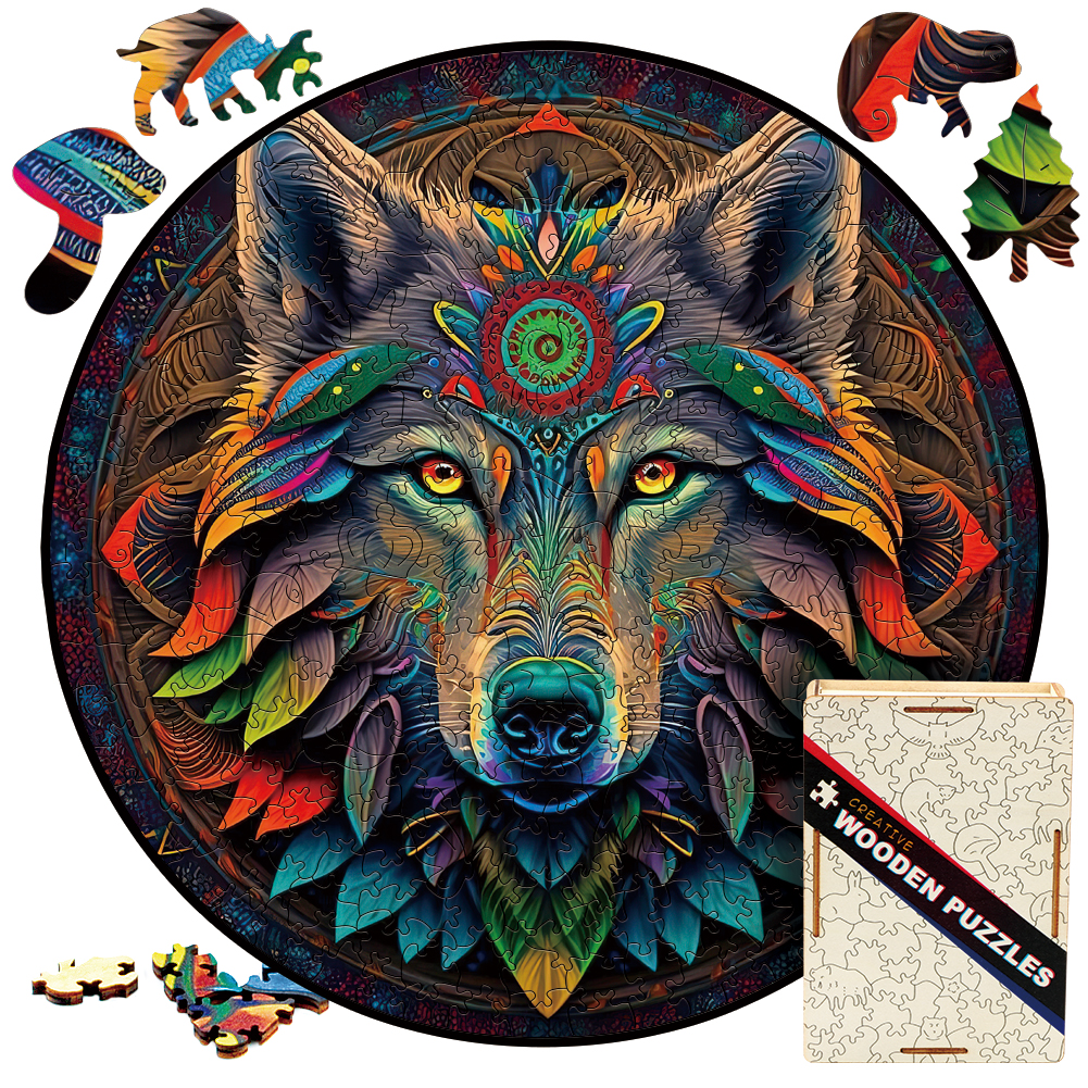 Mandala Wolf - Jigsaw Puzzle