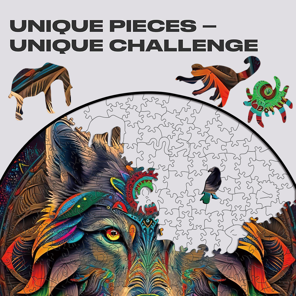 Mandala Wolf - Jigsaw Puzzle