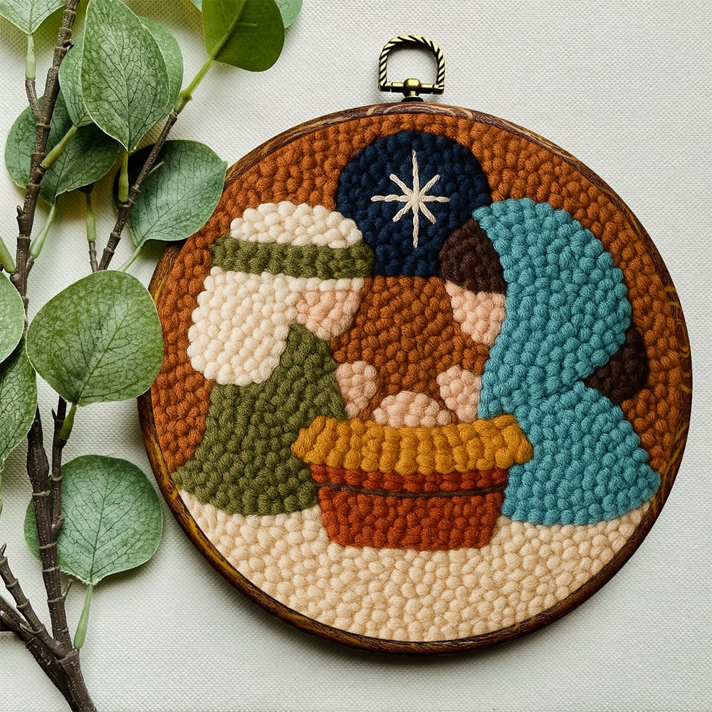 Nativity Scene Themed Punch Needle Kit – Easy DIY Choice | Fun Handmade Craft - image 7