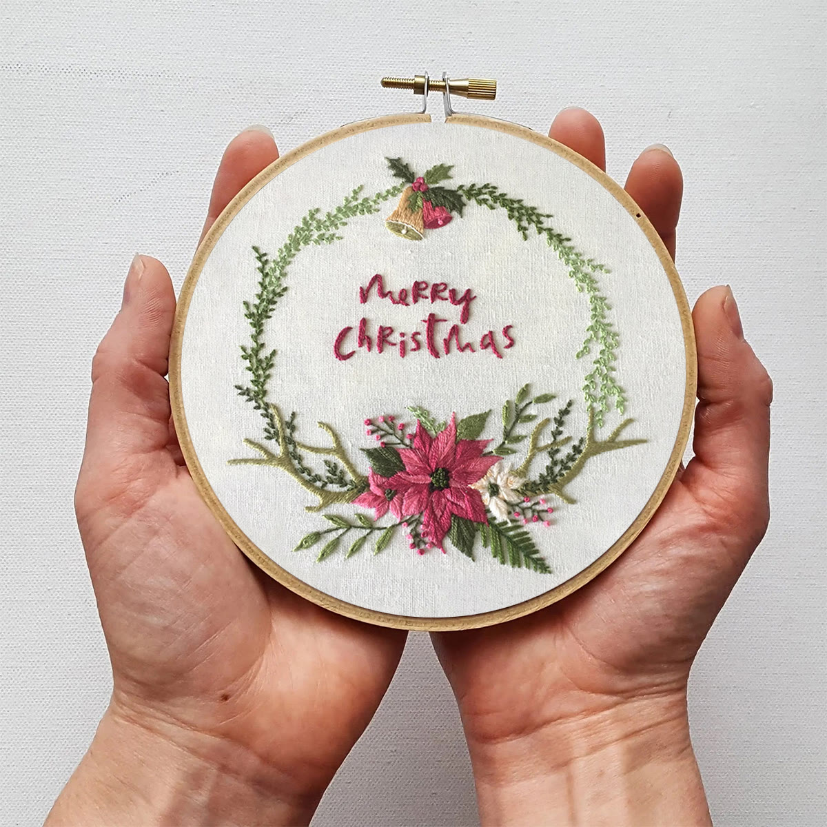 Rubbyoo Embroidery Kit -Floral Christmas - image 6