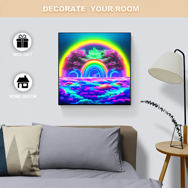 Rainbow Bliss Midjourney - Wooden Jigsaw Puzzle