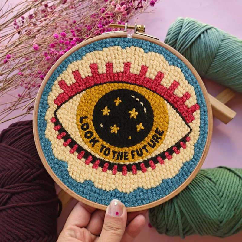 Look To The Future Punch Needle Kit - Decorative Needle Craft | Handmade Birthday Gifts For Friends  - image 6