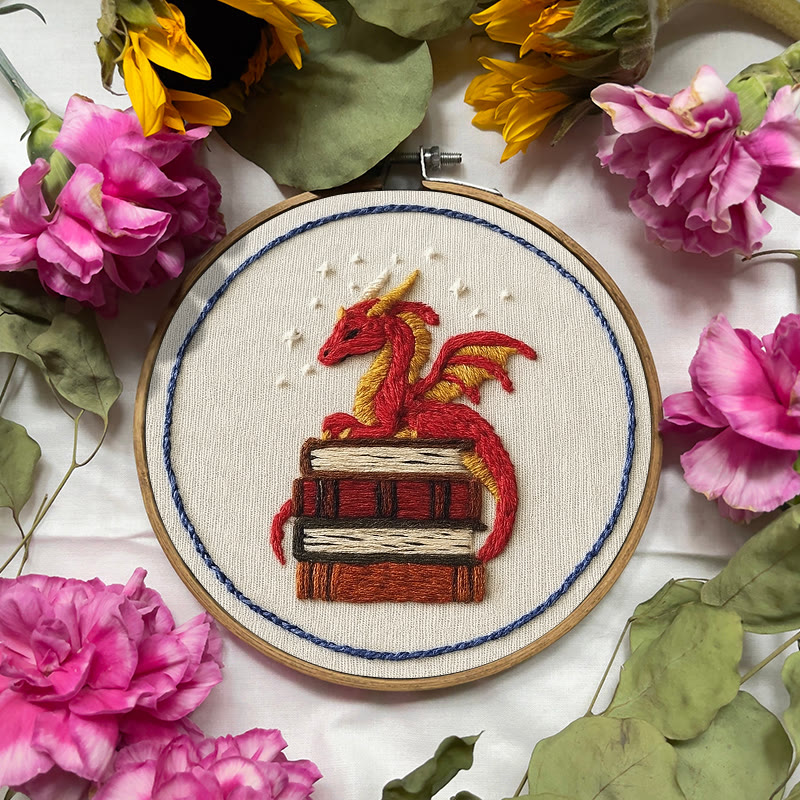 Rubbyoo Embroidery Kit - Sleeping Dragon | Unique Home Decor | Diy Handmade Craft  - image 4