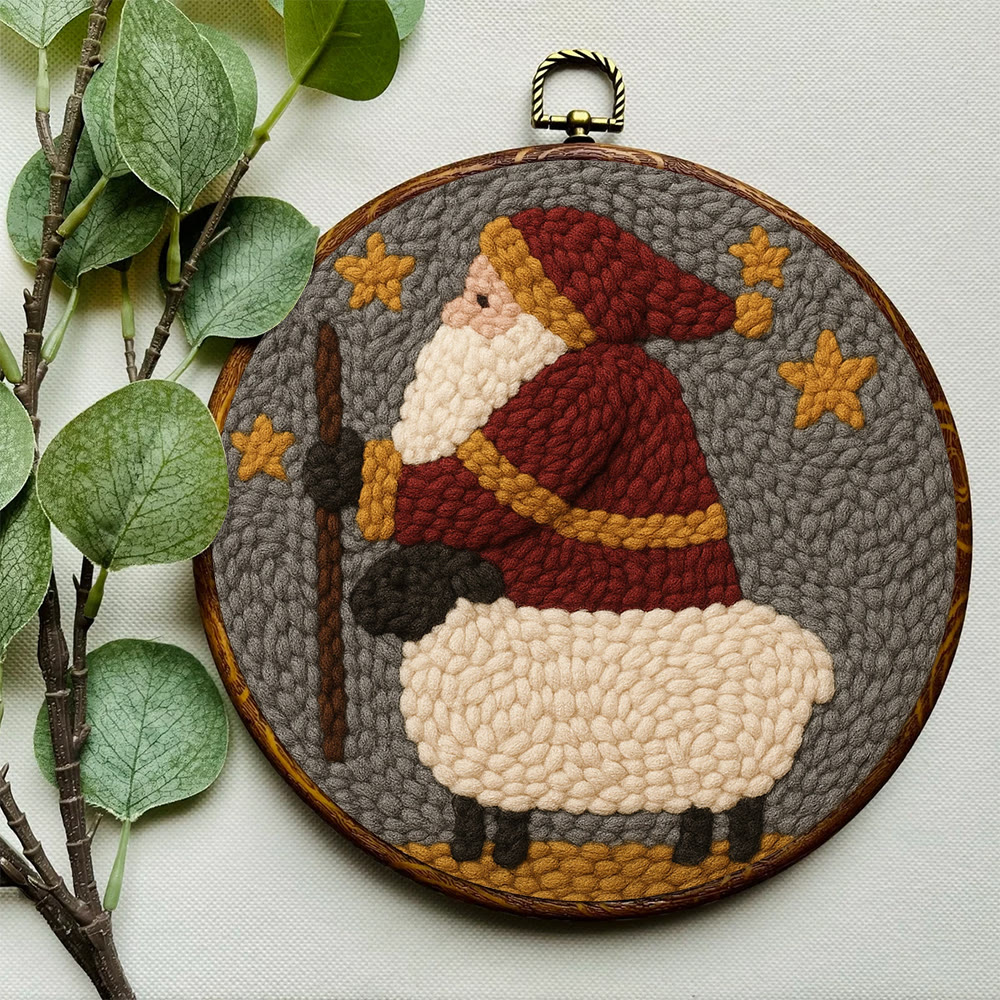 Christmas Santa Punch Needle Kit – Creative Holiday Craft | Heartfelt Gift - image 7