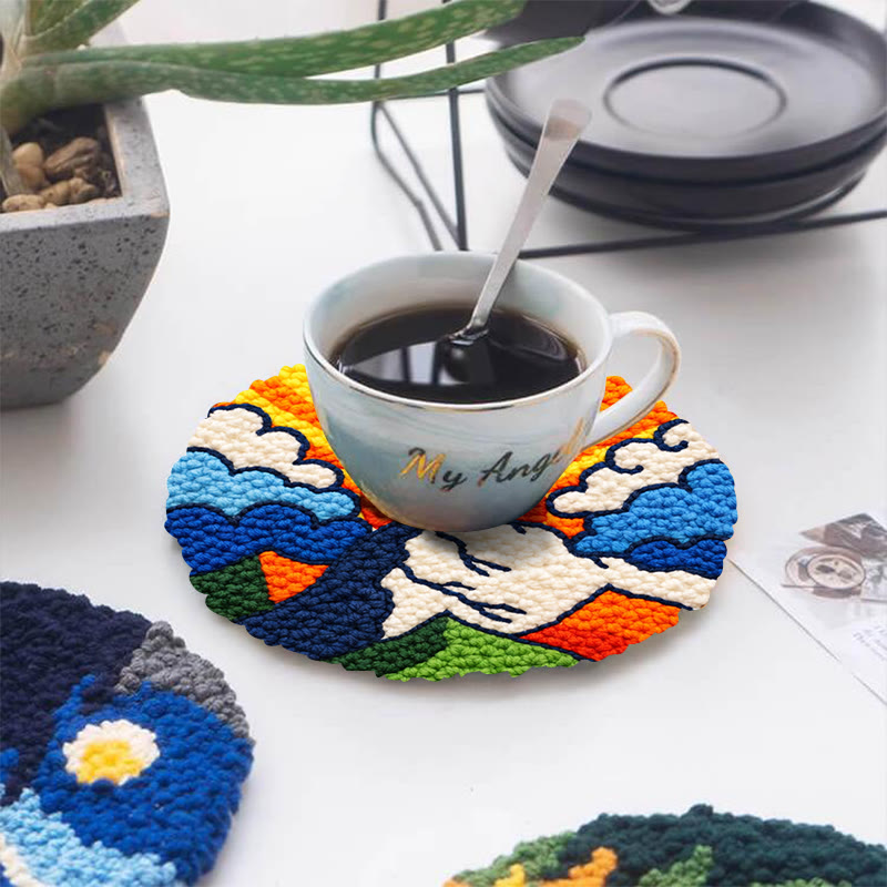 Vibrant Sunset Mountain Punch Needle Kit – New-edition Creative Diy | Fresh-concept Decor Piece - image 5