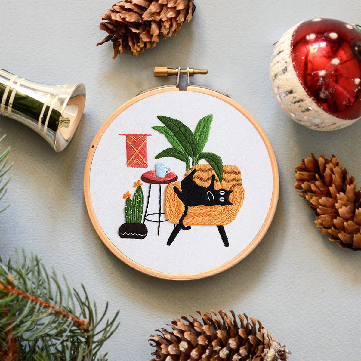 Rubbyoo Embroidery Kit -  Lazy Cat On The Sofa - image 6