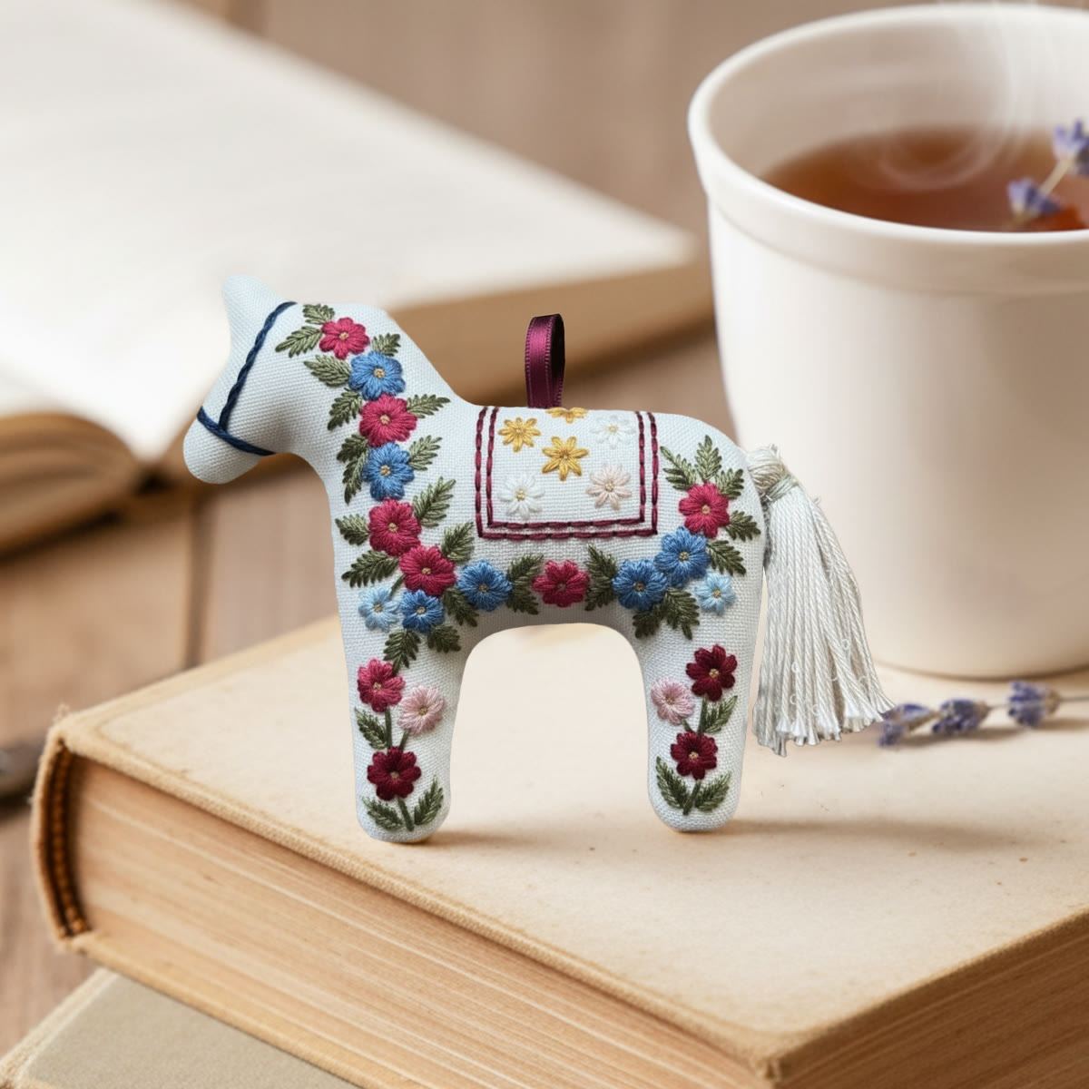 Rubbyoo Horse Embroidery Kit - Spring Flower | Handmade Gift For Mother | Lucky Horse Ornament  - image 4